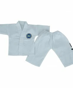 Playwell Baby ITF Taekwondo Suit - White (Infant Uniform) ITF And Taekwondo Poomes Uniforms