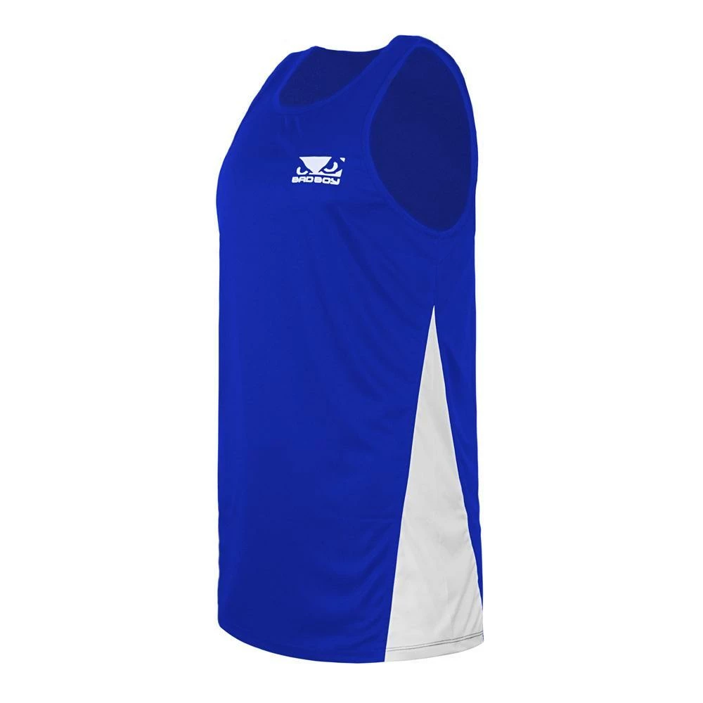 Playwell Bad Boy Pro Boxing Training Tank Top - Blue 3 Playwell Bad Boy Pro Boxing Training Tank Top - Blue