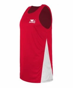 Playwell Bad Boy Pro Boxing Training Tank Top - Red Boxing Gowns, Shorts And Vests 5 Playwell Bad Boy Pro Boxing Training Tank Top - Red Boxing Gowns, Shorts And Vests