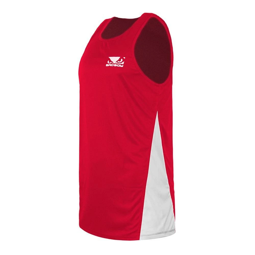 Playwell Bad Boy Pro Boxing Training Tank Top - Red Boxing Gowns, Shorts And Vests 3 Playwell Bad Boy Pro Boxing Training Tank Top - Red Boxing Gowns, Shorts And Vests