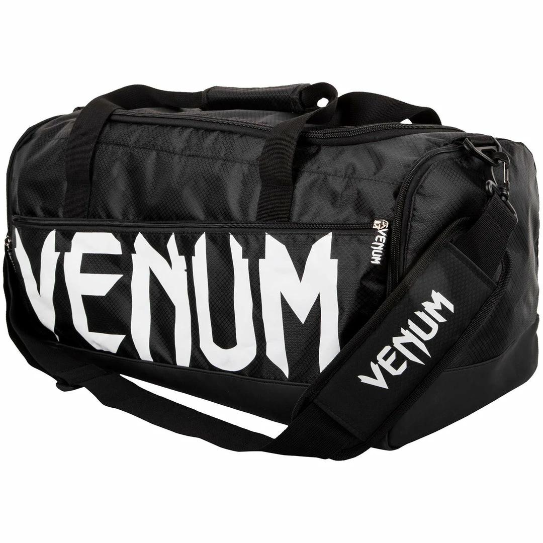 Playwell Venum Sparring Sport Bag - Black/White 1 Playwell Venum Sparring Sport Bag - Black/White