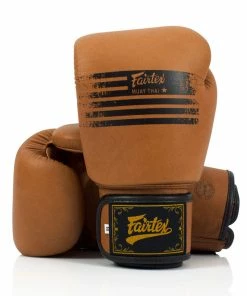 Playwell Fairtex BGV21 Legacy Leather Brown Boxing Gloves