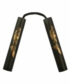 Playwell NR-001b: 8 Inches Black Nunchaku Foam With Cord