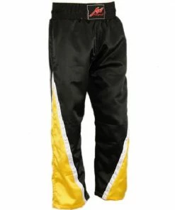 Playwell Full Contact Competition Champion Trousers - Black/Yellow