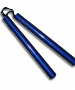 Playwell NR-033: Graphite Nunchaku With Cord: All Blue