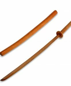 Playwell Japanese Wooden Bokken Wooden Bokken With Scabbard - Red Oak
