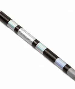 Playwell Chrome Competition Silver/Black Lotus Wood Jo Staff - 50 Inches