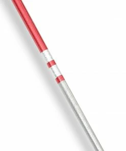Playwell Chrome Competition Silver/Red Ultra Light Bo Staff - 72 Inches Demo And Graphite Bo Staffs