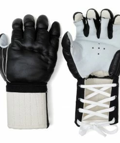 Playwell Mixed Martial Arts And Grappling Gloves JKD Kempo Gloves: Leather ( Bruce Lee Gloves )