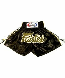 Playwell Fairtex BSK601 Kids Muay Thai Shorts - Black Kickboxing & Muay Thai Shorts
