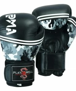 Playwell Elite Leather Classic Camo Boxing Gloves