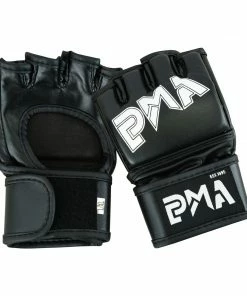 Playwell Childrens Elite MMA Grappling Fight Gloves - All Black