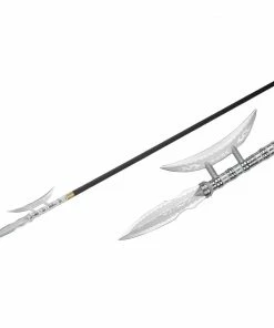 Playwell Black Polypropylene Full Contact Long Chinese Pole Arm Stick Rubber/Foam/Plastic Weapons