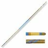 Playwell Demo And Graphite Bo Staffs Chrome Competition Gold/Blue Lotus Wood Bo Staff - 72 Inches