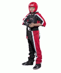 Playwell Top Ten Kids CoolMesh Kickboxing Uniform - Black/Red FreeStyle Uniforms