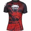 Playwell Venum MMA Crimson Short Sleeve Rash Guard - XL