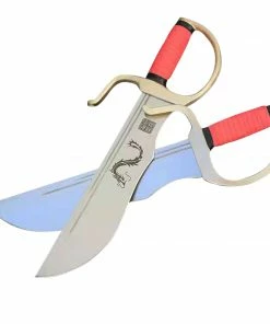 Playwell Masters Hand Forged Deluxe Dragon Curved Blade Wing Chun Knives