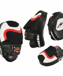 Playwell Focus Mitts Boxing/MMA Curved Leather Shock Focus Pads - PRE ORDER