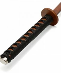 Playwell Wooden Roped Bokken With Scabbard - Red Oak Japanese Wooden Bokken