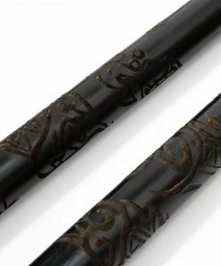 Playwell Deluxe Carved Dragon Nunchucks B.B - Black Oak 7 Playwell Deluxe Carved Dragon Nunchucks B.B - Black Oak