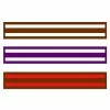 Playwell Grading Belts With 2 Couloured Stripes Coloured Belts