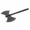 Playwell Black Polypropylene Full Contact Training Double Axe Rubber/Foam/Plastic Weapons