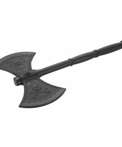 Playwell Black Polypropylene Full Contact Training Double Axe Rubber/Foam/Plastic Weapons
