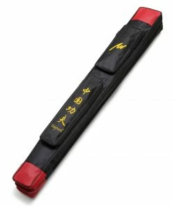 Playwell Double Universal Nylon Sword Case -Black / Red Kanji