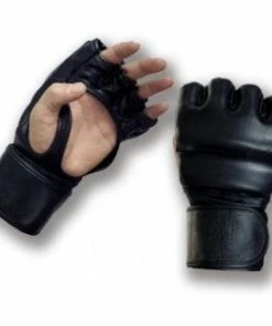 Playwell Mixed Martial Arts And Grappling Gloves Pro MMA Combat Double Padded Fight Gloves Leather