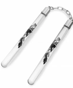 Playwell NR-085: Nunchaku Acrylic Glass - Dragon Nunchucks