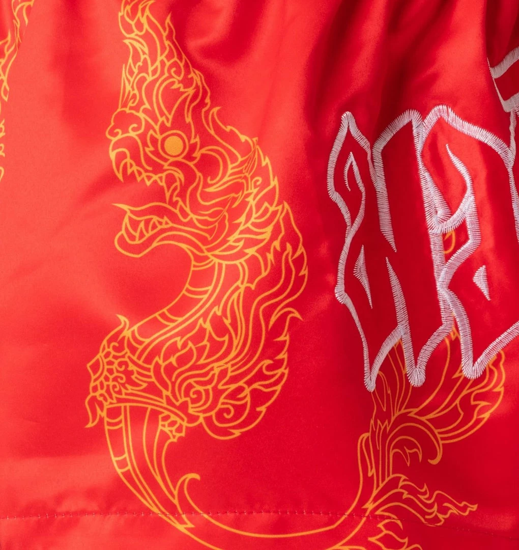 Playwell Kickboxing & Muay Thai Shorts Tatami NakMuay Muay Thai Shorts - Red 2 Playwell Kickboxing & Muay Thai Shorts Tatami NakMuay Muay Thai Shorts - Red