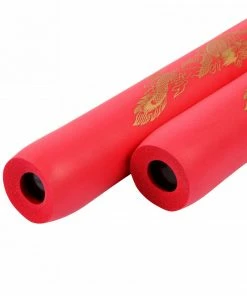 Playwell NR-019: 8 In Foam With Ball Bearing Chain: All Red Nunchucks