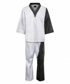 Playwell Elite Splice V-Neck Team Uniform - White/Black FreeStyle Uniforms