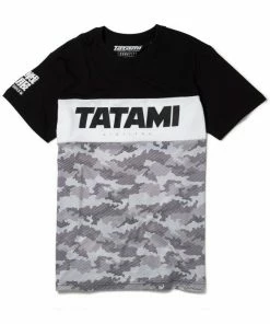 Playwell Tatami Tri Panel Camo Ju Jitsu T Shirt Tatami Fightwear