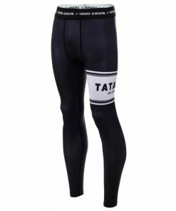 Playwell Tatami Adults Fraction Grappling Spats - Black Tatami Fightwear