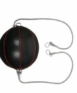 Playwell Floor To Ceiling Speed Ball All Black : Leather