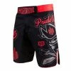 Playwell Pride Or Die MMA Black "No Rulez" Black Fight Shorts