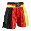Playwell Boxing Gowns, Shorts And Vests Boxing Competition Satin Training Shorts - Black/Yellow