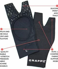 Playwell Grappz - Finger Tape Alternative Compression Grappling Gloves Jiu Jitsu Gi Uniforms And Equipment