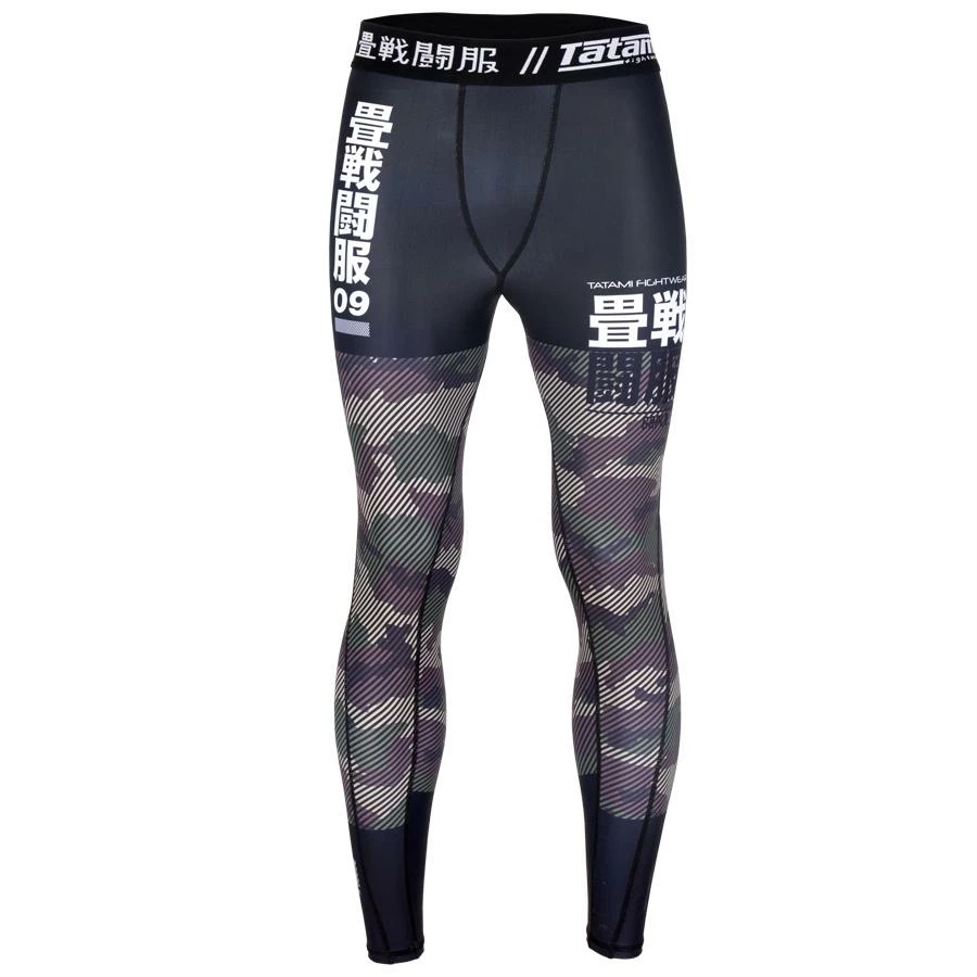 Playwell Tatami Fightwear Tatami Kids Essential Camo Spats Leggings - Green 1 Playwell Tatami Fightwear Tatami Kids Essential Camo Spats Leggings - Green
