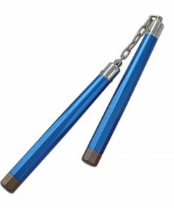 Playwell Nunchucks Heavy Aluminium Nunchaku With Chain: Blue