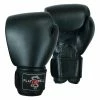 Playwell Elite Leather Heavy Sparring Black Boxing Gloves ( 18oz Or 20oz)