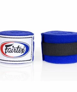Playwell Boxing Wraps & MouthGuards Fairtex Blue Traditional Elastic Stretch Hand Wraps - 4.5M