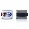Playwell Fairtex Grey Traditional Elastic Stretch Hand Wraps - 4.5M