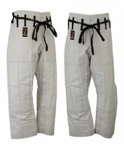 Playwell Jiu Jitsu Gi Uniforms And Equipment Elite Jiu Jitsu Trousers - White