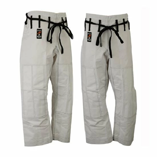 Playwell Jiu Jitsu Gi Uniforms And Equipment Elite Jiu Jitsu Trousers - White 1 Playwell Jiu Jitsu Gi Uniforms And Equipment Elite Jiu Jitsu Trousers - White