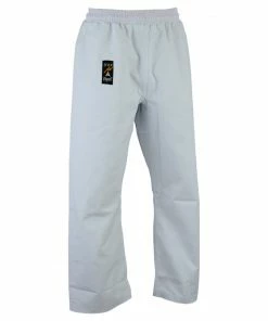 Playwell Karate Trousers Karate Heavy Weight Canvas Trousers White - Elasticated Waist