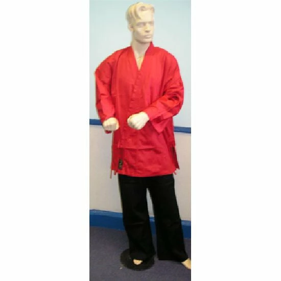 Playwell Karate Uniform : Red Jacket With Black Trousers: Children's 1 Playwell Karate Uniform : Red Jacket With Black Trousers: Children's