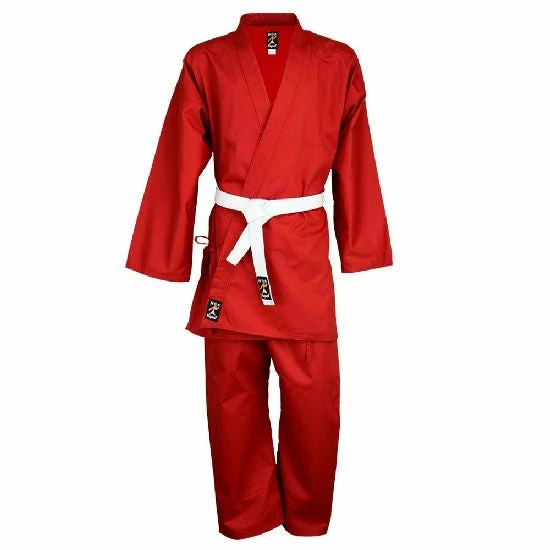 Playwell Karate Uniform : Red Children's P/C Karate Uniforms 1 Playwell Karate Uniform : Red Children's P/C Karate Uniforms