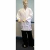 Playwell Karate Uniform Mixed Childrens: White / Black Trousers - 9oz Karate Mixed Uniforms